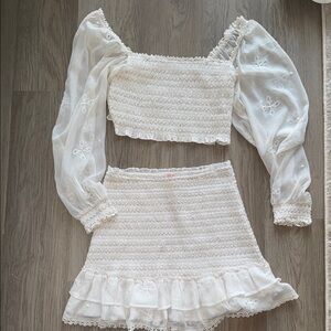 ASOS Elegant Cream Skirt Set